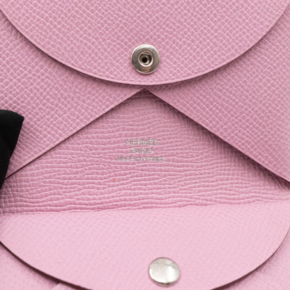 Calvi Duo Card Holder Mauve Sylvestre Leather