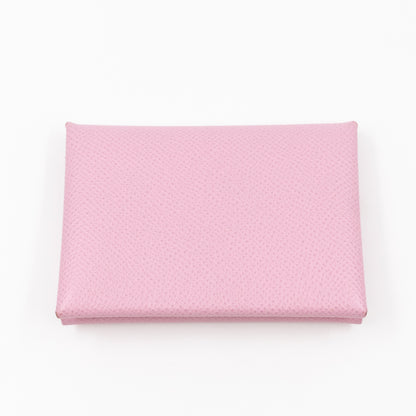 Calvi Duo Card Holder Mauve Sylvestre Leather