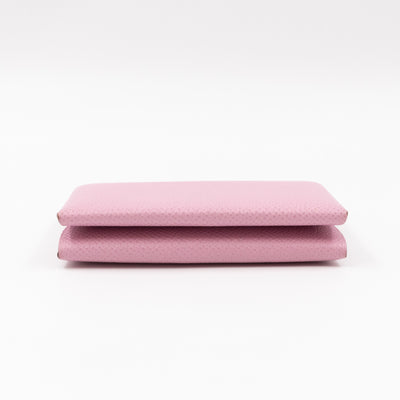 Calvi Duo Card Holder Mauve Sylvestre Leather