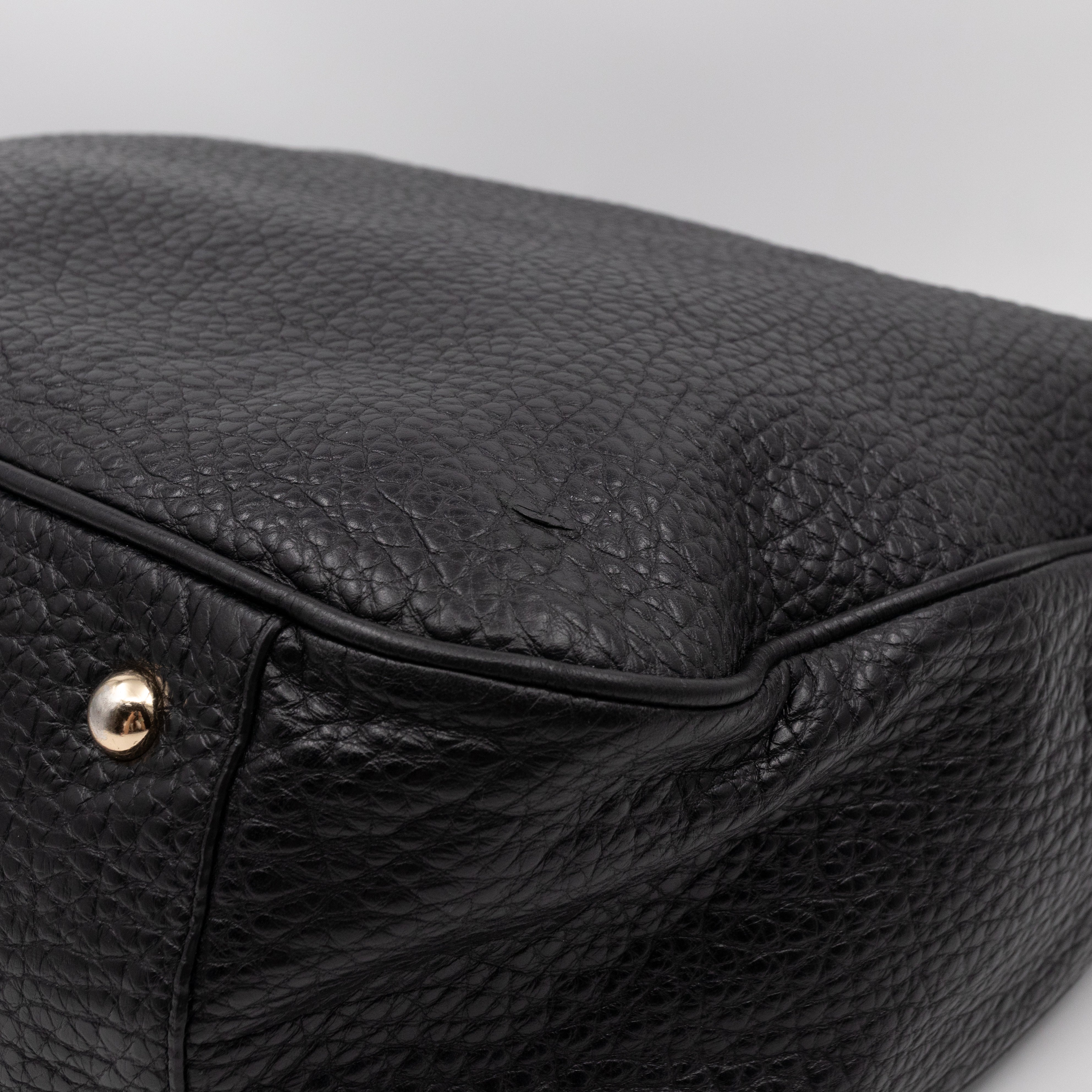 Evelina Hobo Black Leather