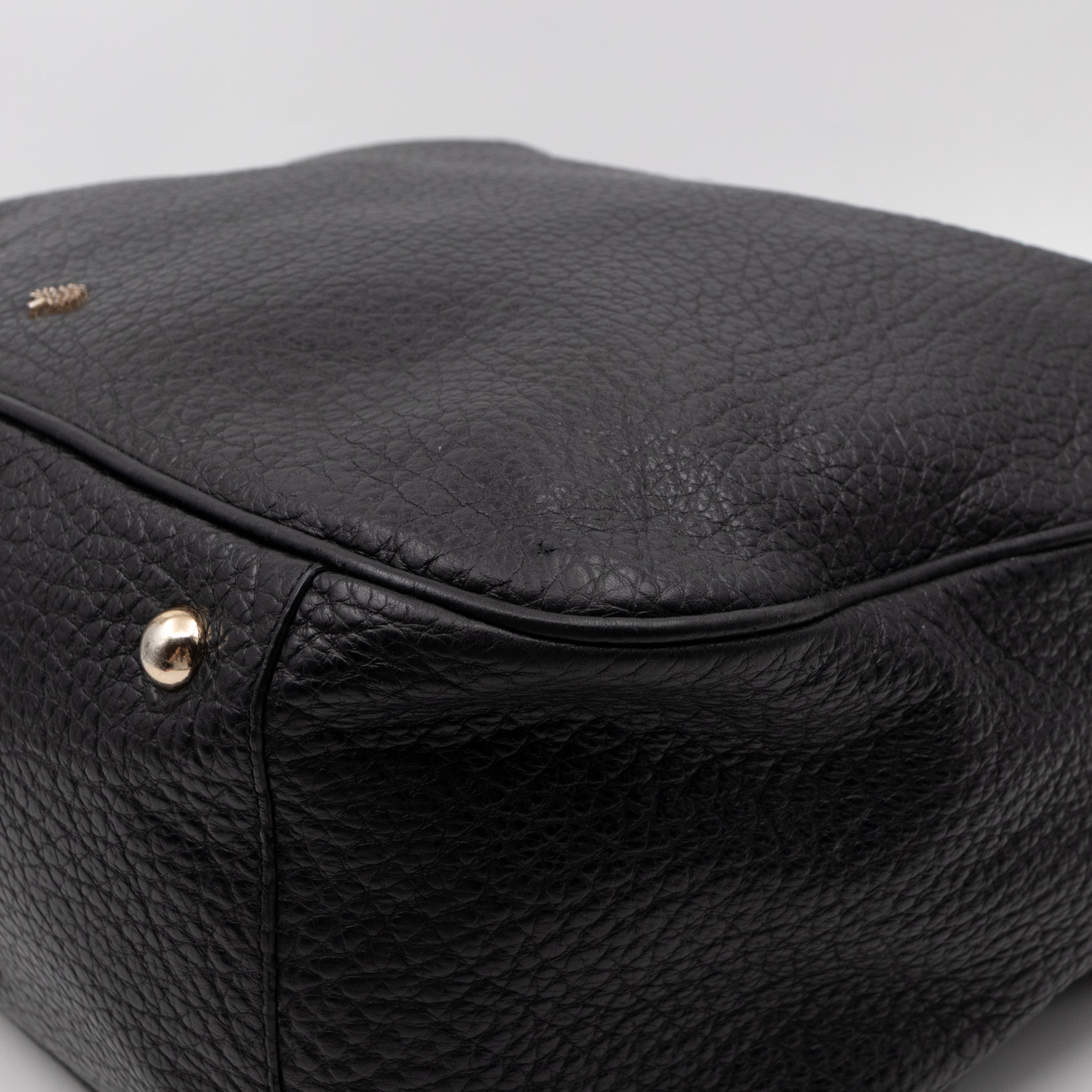 Evelina Hobo Black Leather