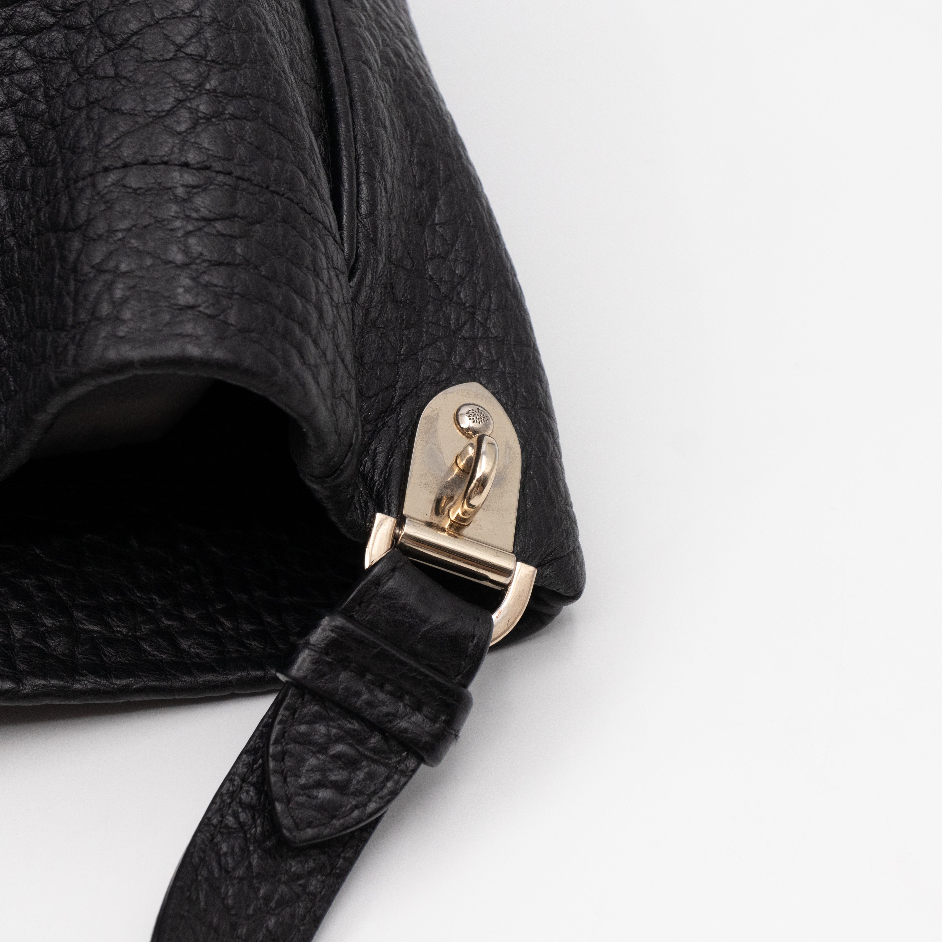 Evelina Hobo Black Leather