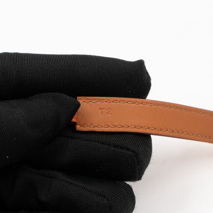 Rivale Double Tour Bracelet Orange Leather