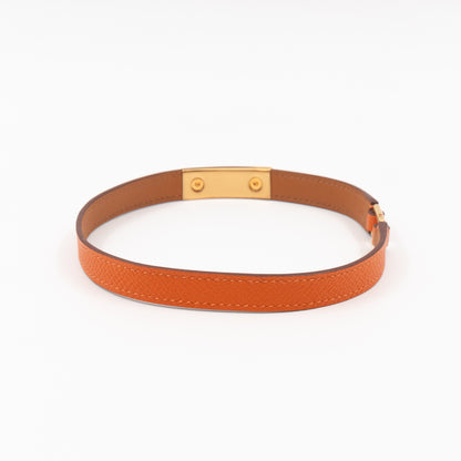 Rivale Double Tour Bracelet Orange Leather