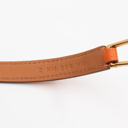 Rivale Double Tour Bracelet Orange Leather