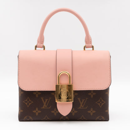 Locky BB Monogram Rose Poudre Leather