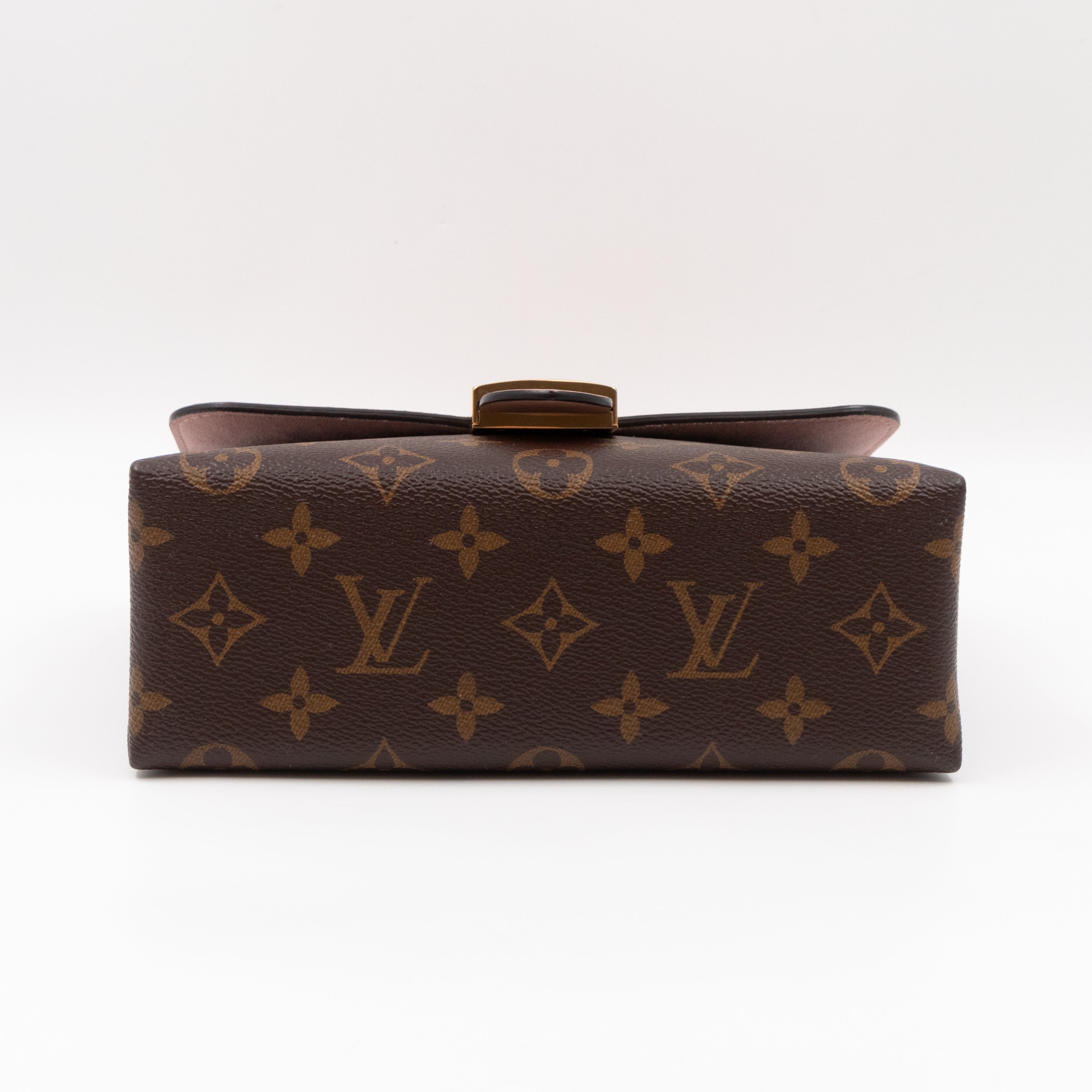 Locky BB Monogram Rose Poudre Leather