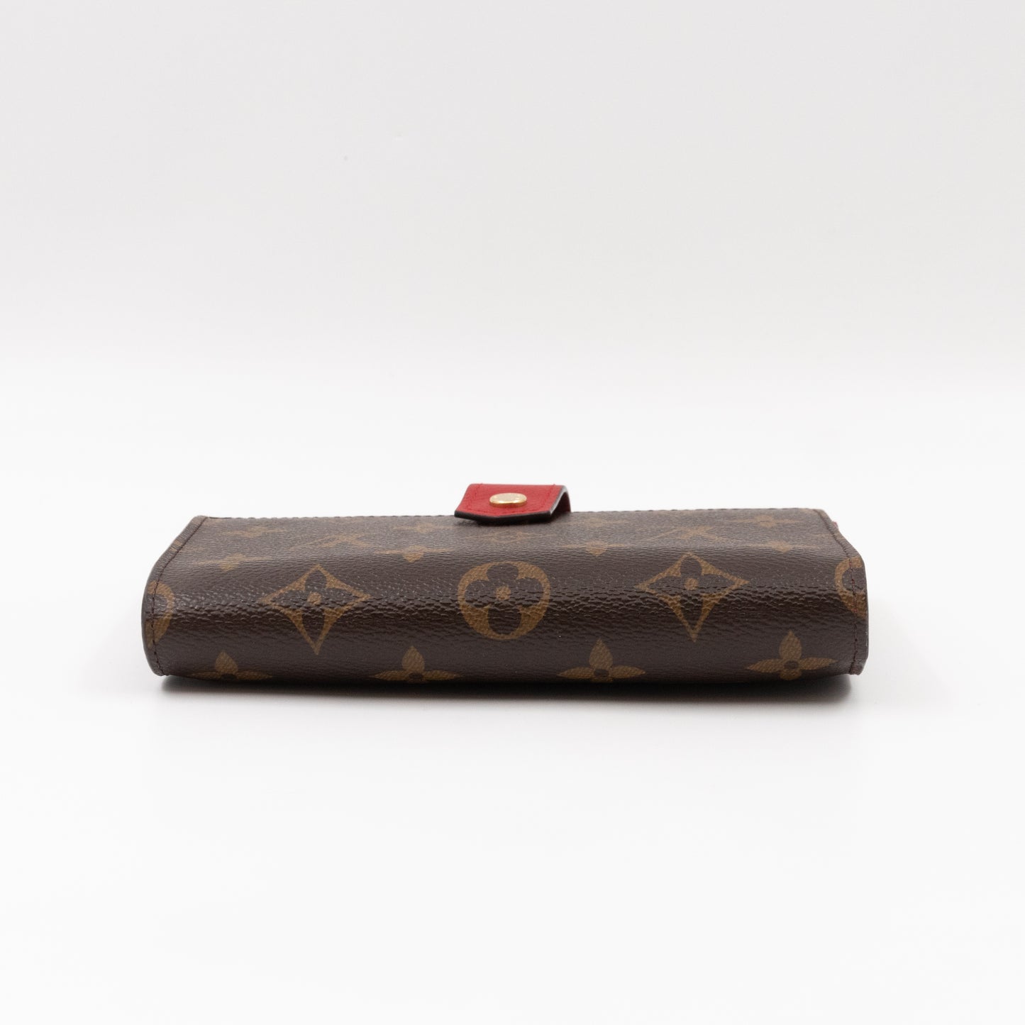 Pallas Compact Wallet Monogram Red Leather