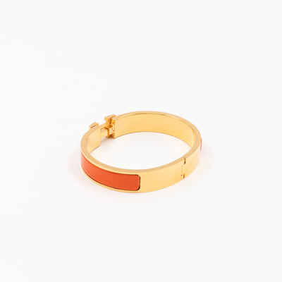Clic H Bracelet GM Orange Gold