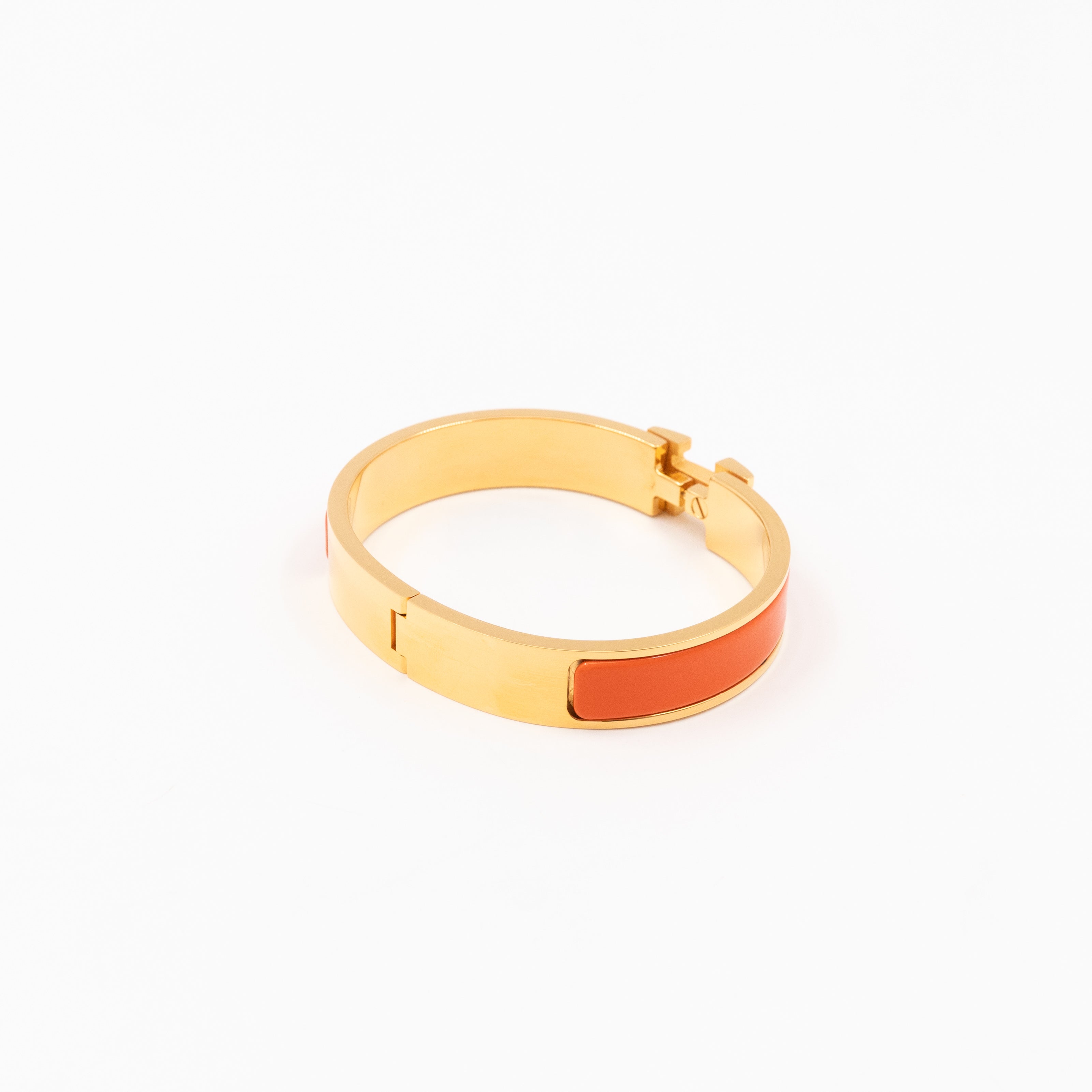 Clic H Bracelet GM Orange Gold
