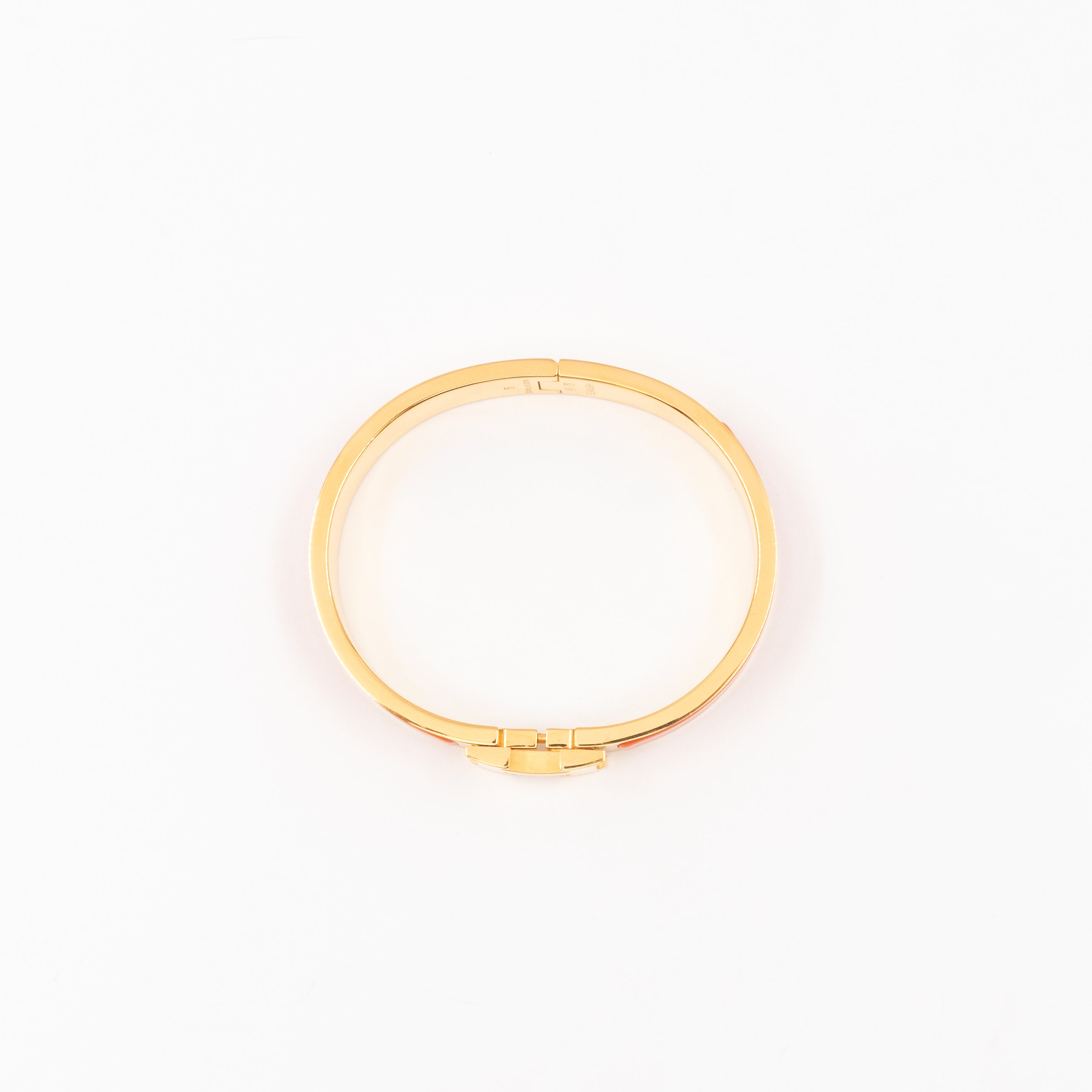 Clic H Bracelet GM Orange Gold