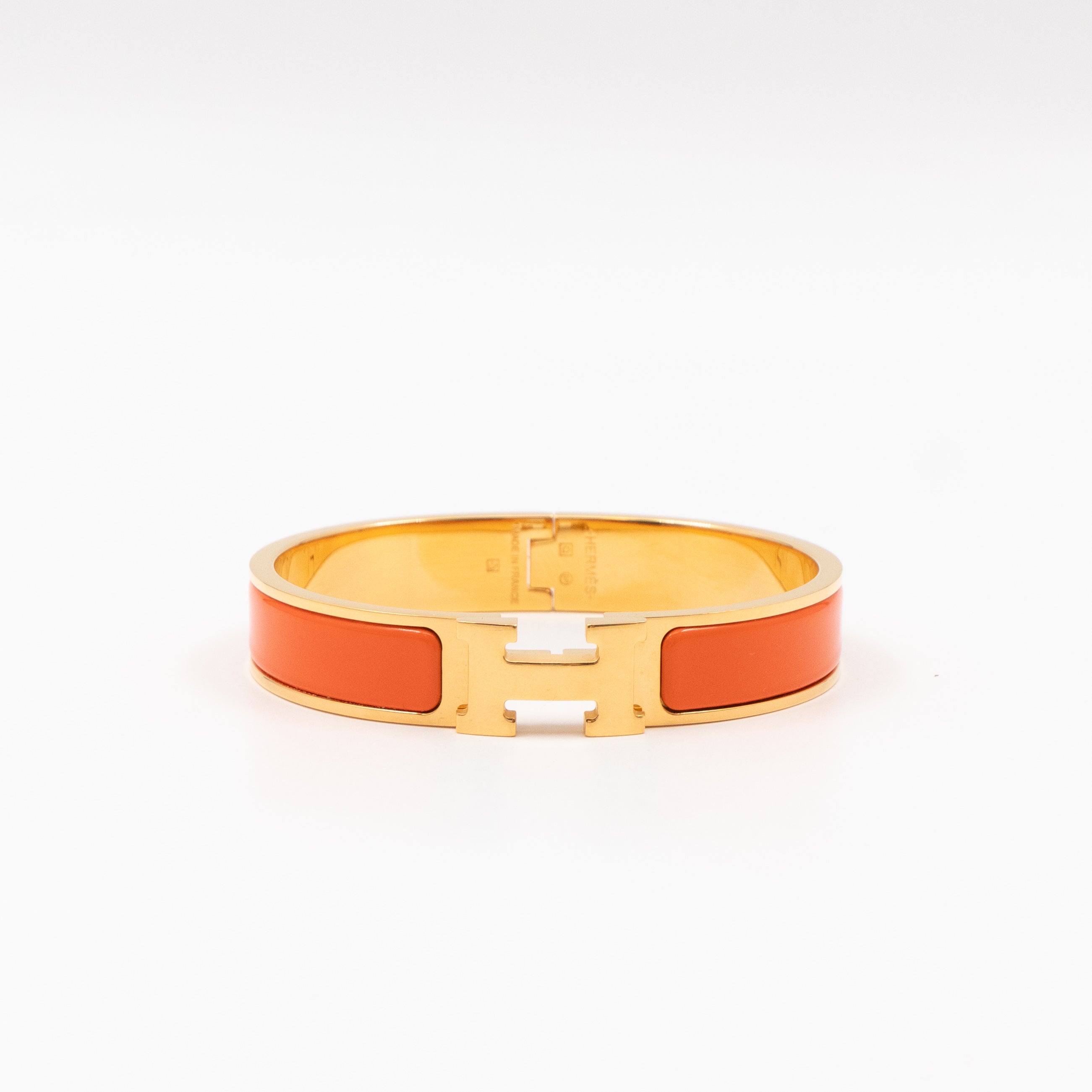 Clic H Bracelet GM Orange Gold