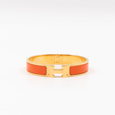 Clic H Bracelet GM Orange Gold