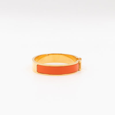 Clic H Bracelet GM Orange Gold