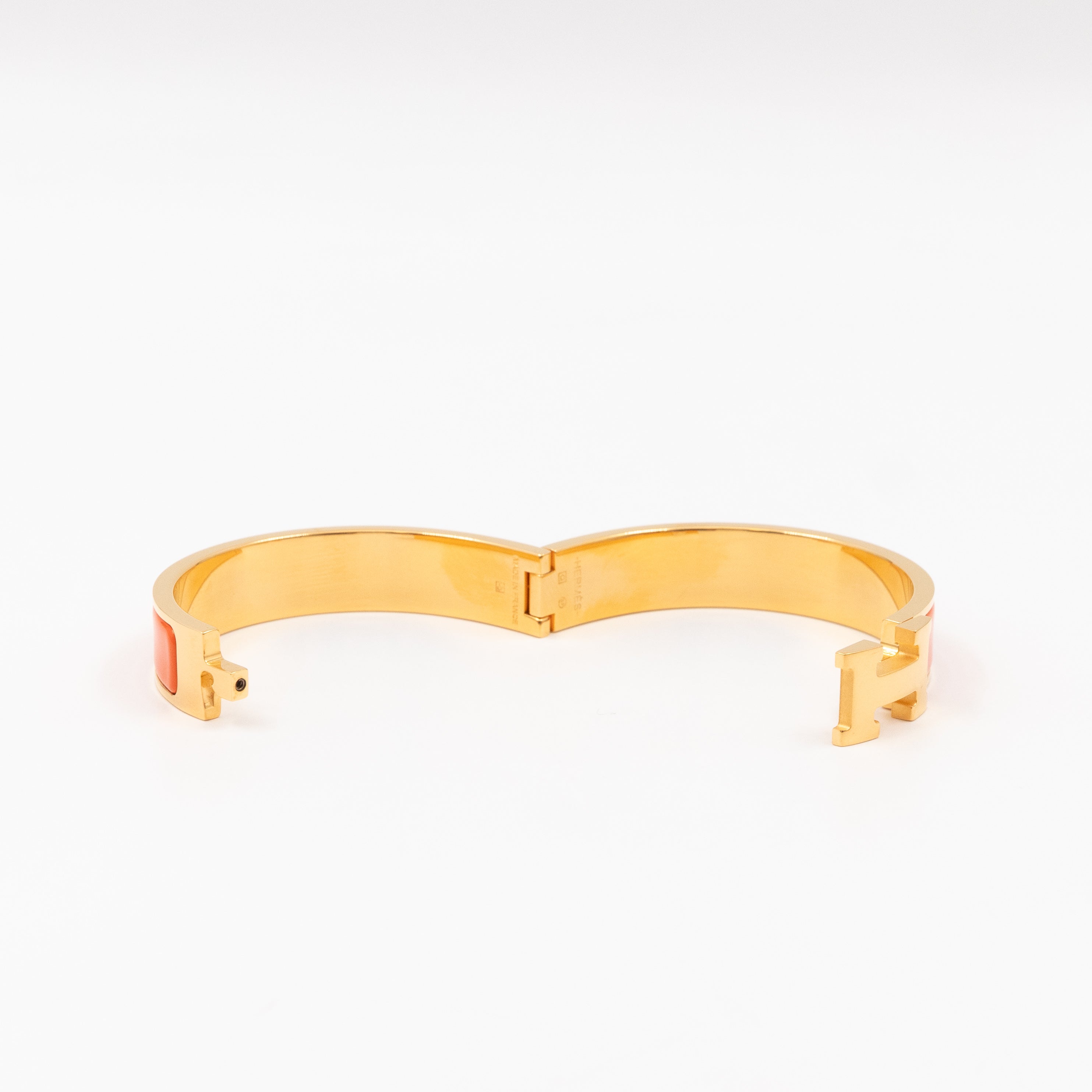 Clic H Bracelet GM Orange Gold