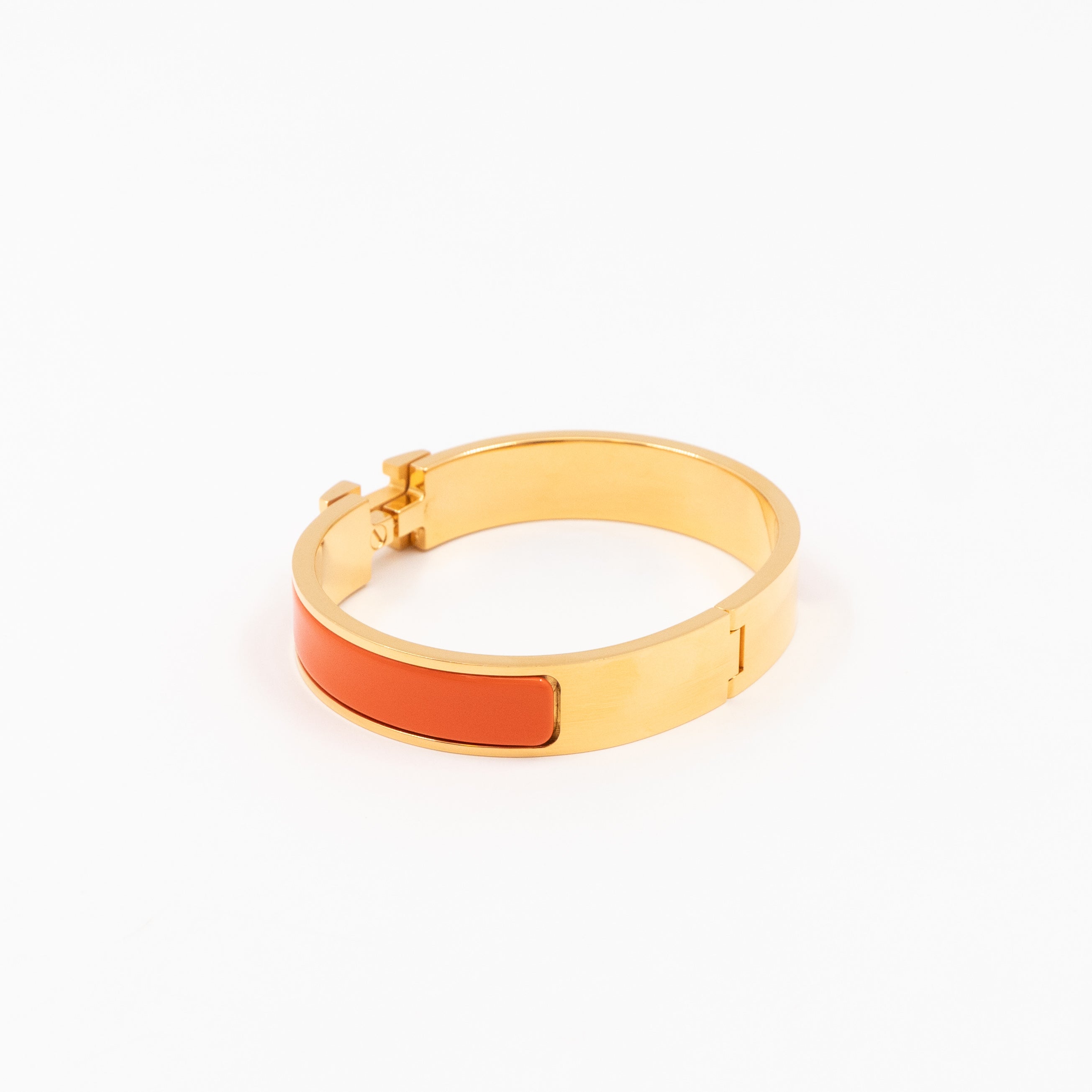 Clic H Bracelet GM Orange Gold