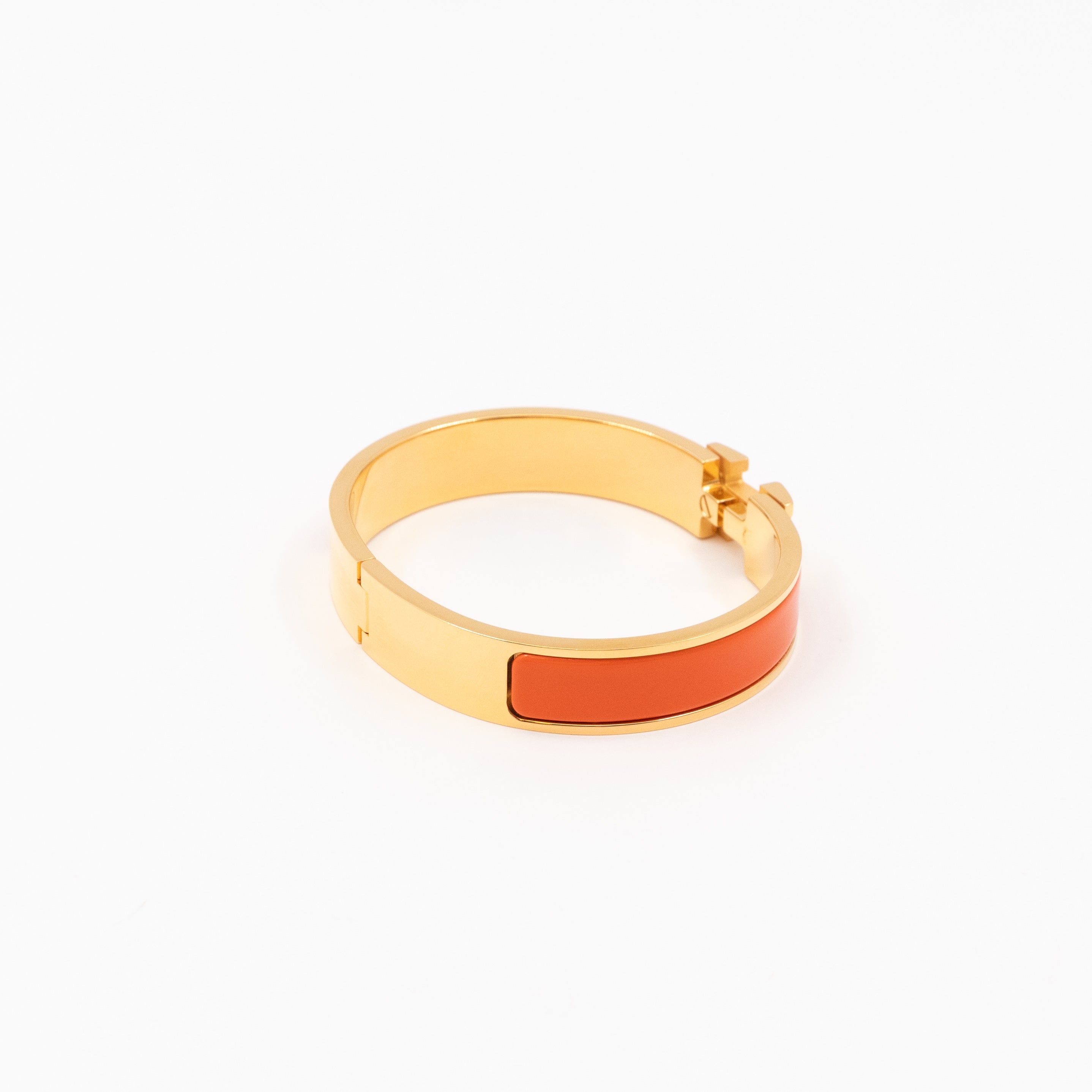Clic H Bracelet GM Orange Gold