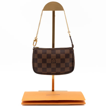 Mini Pochette Accessoires Damier Ebene