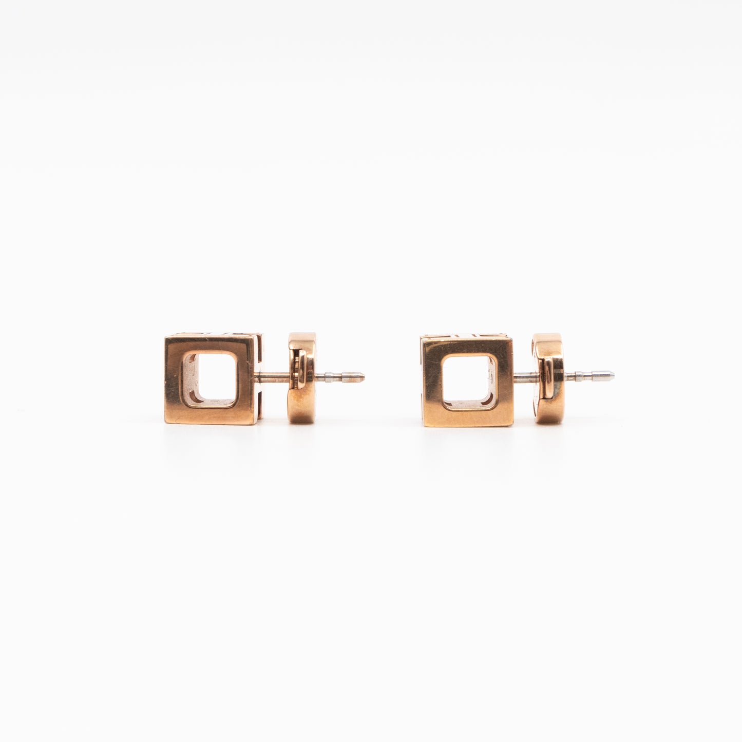 Cage d'H Earrings Red Gold