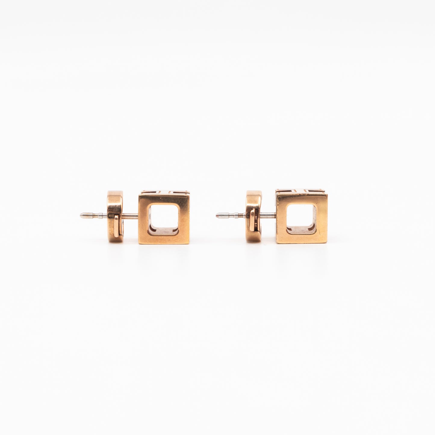 Cage d'H Earrings Red Gold