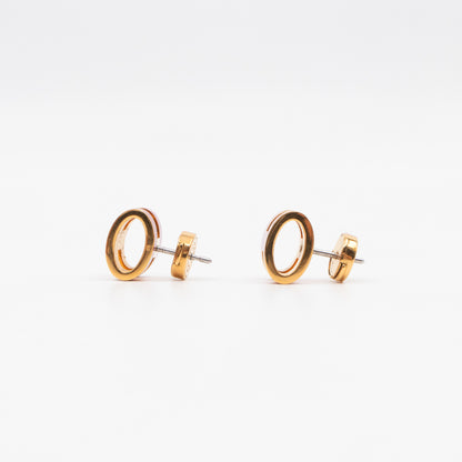 Pop H Earrings Rose & Gold
