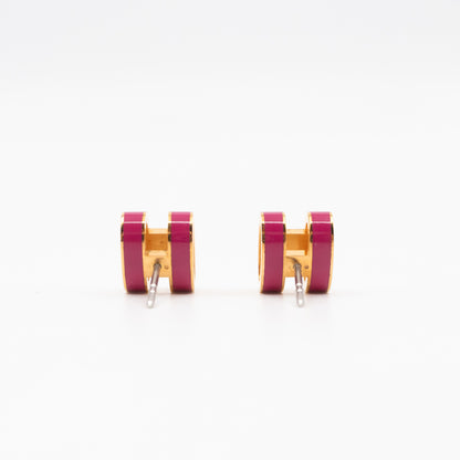 Pop H Earrings Rose & Gold