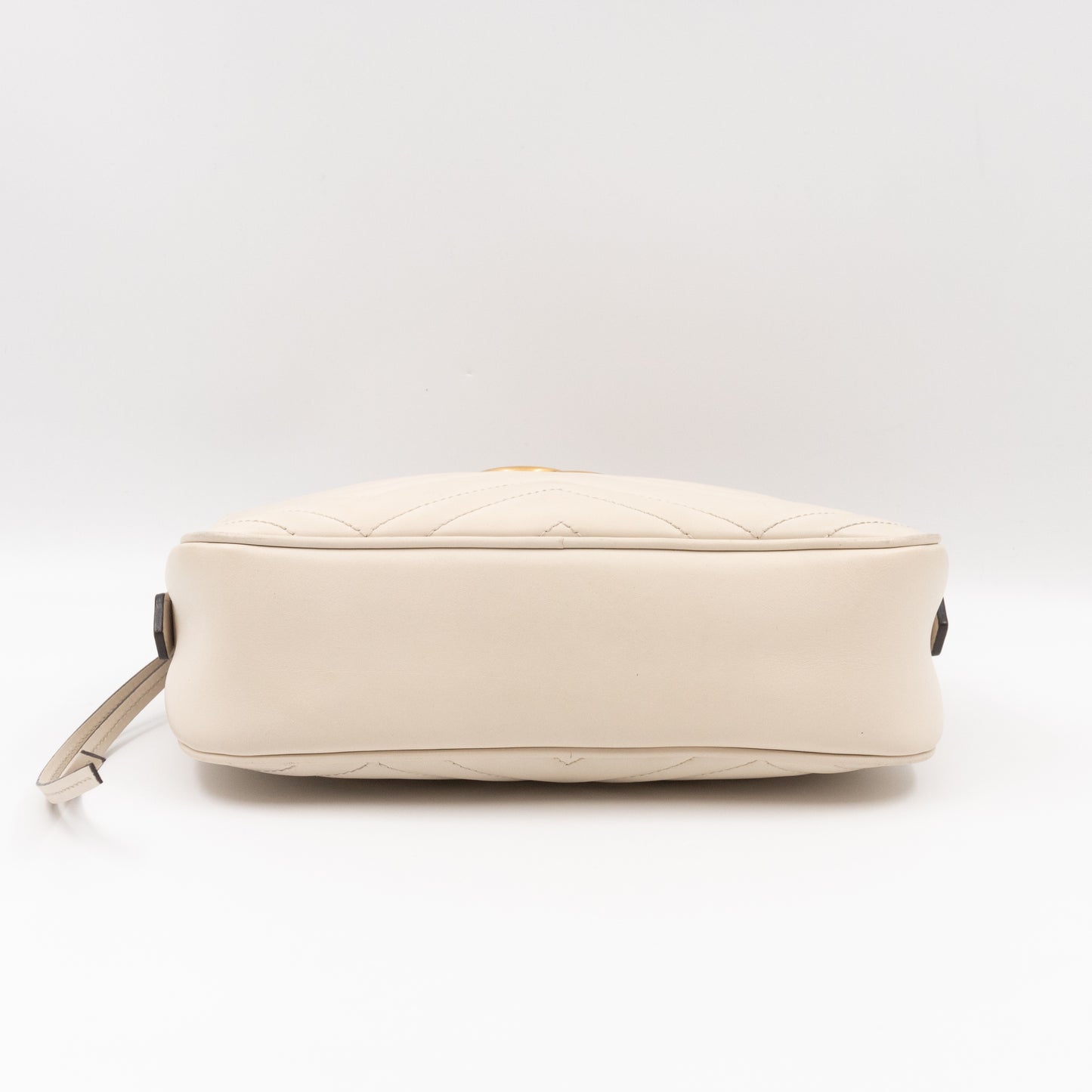 GG Marmont Small Matelasse White Leather