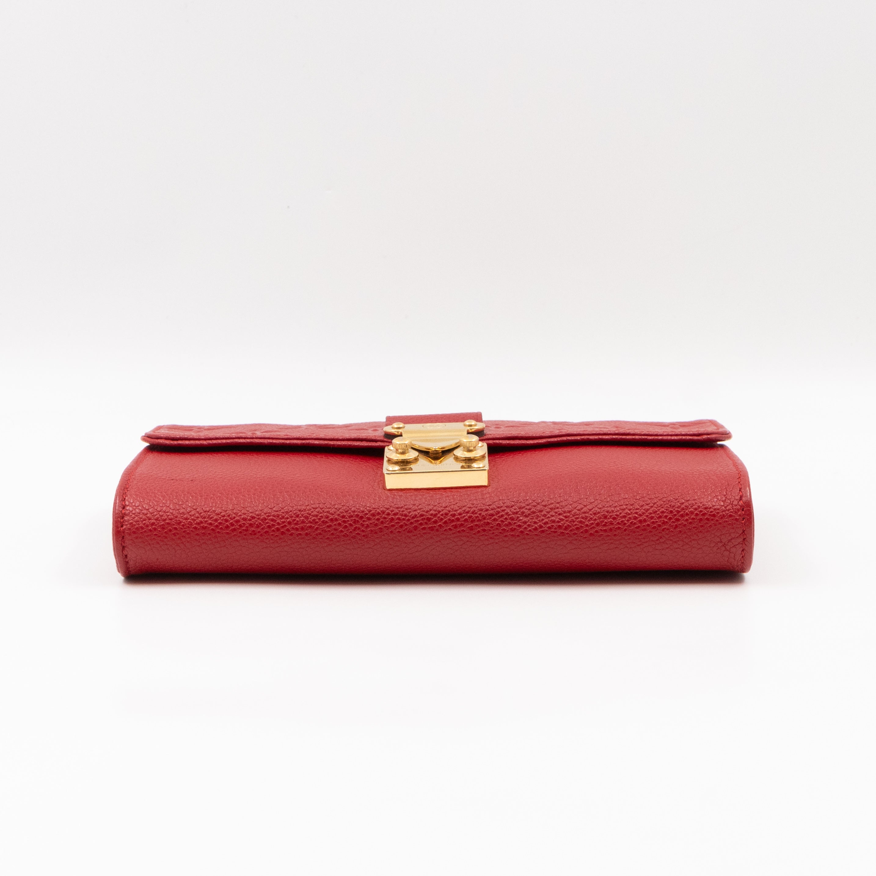 Saint Germain Pochette with chain Red Monogram Empreinte