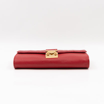 Saint Germain Pochette with chain Red Monogram Empreinte