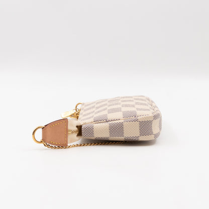 Mini Pochette Accessoires Damier Azur
