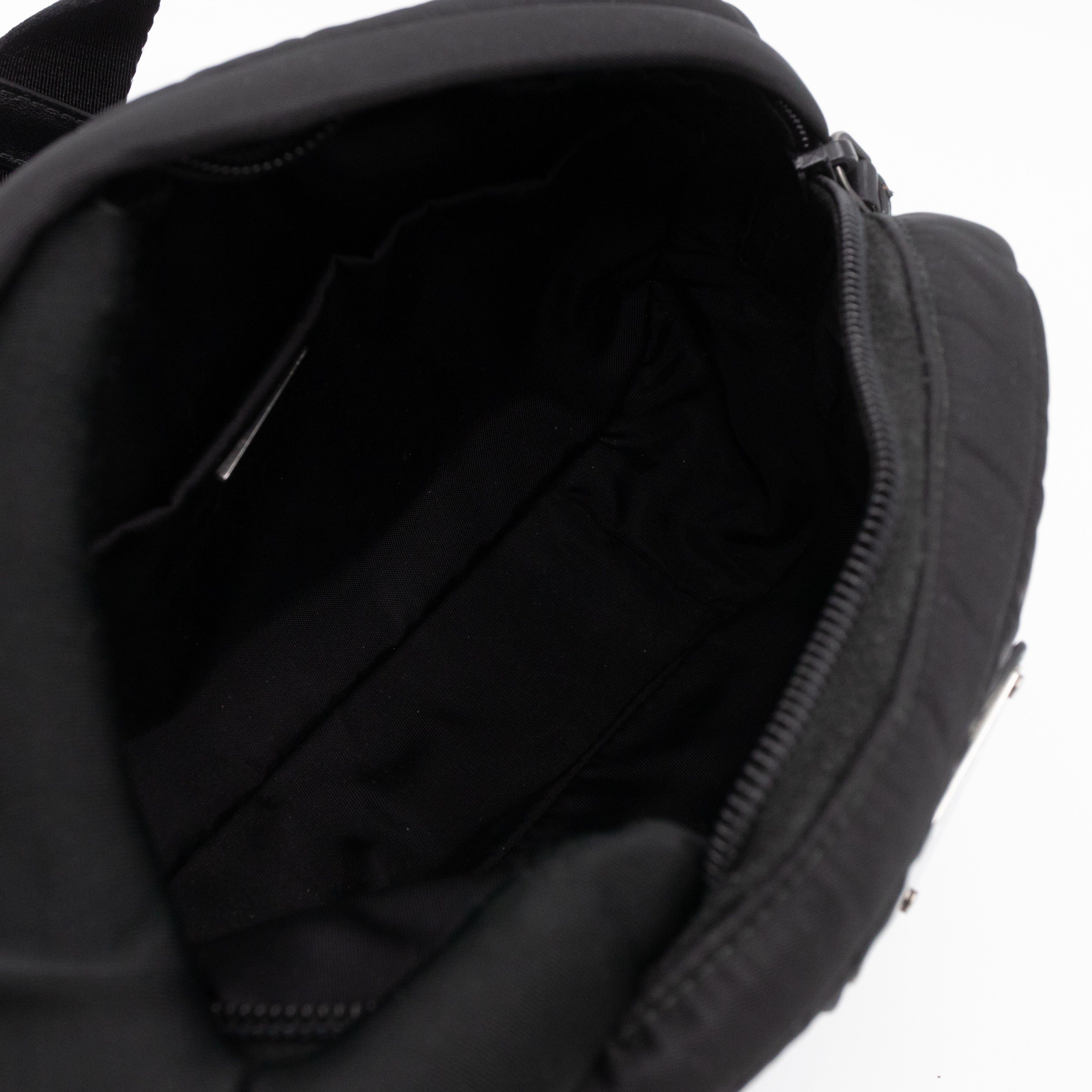 Soft Belt Bag Black Tessuto Nylon