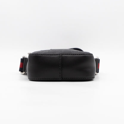 Mini Messenger GG Supreme Black Leather