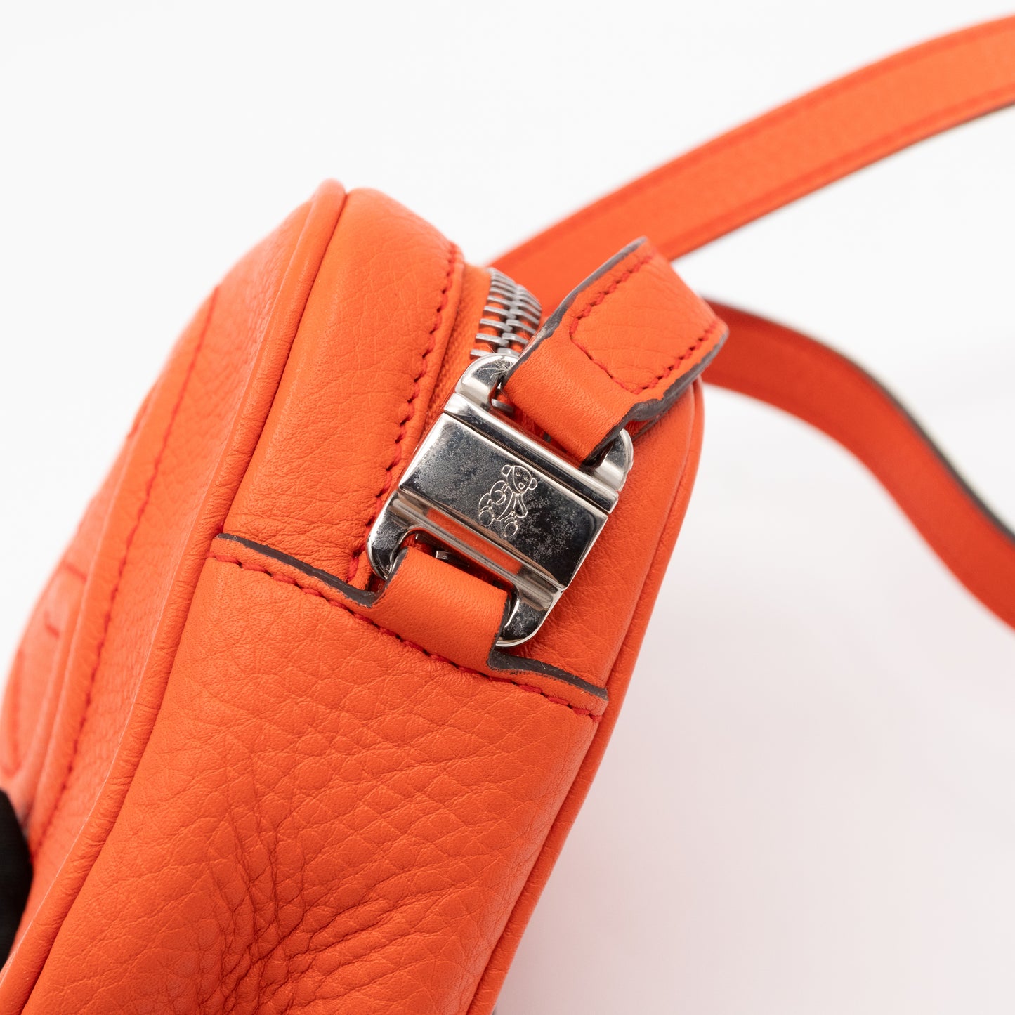 Kid's Disco Soho Mini Orange Leather