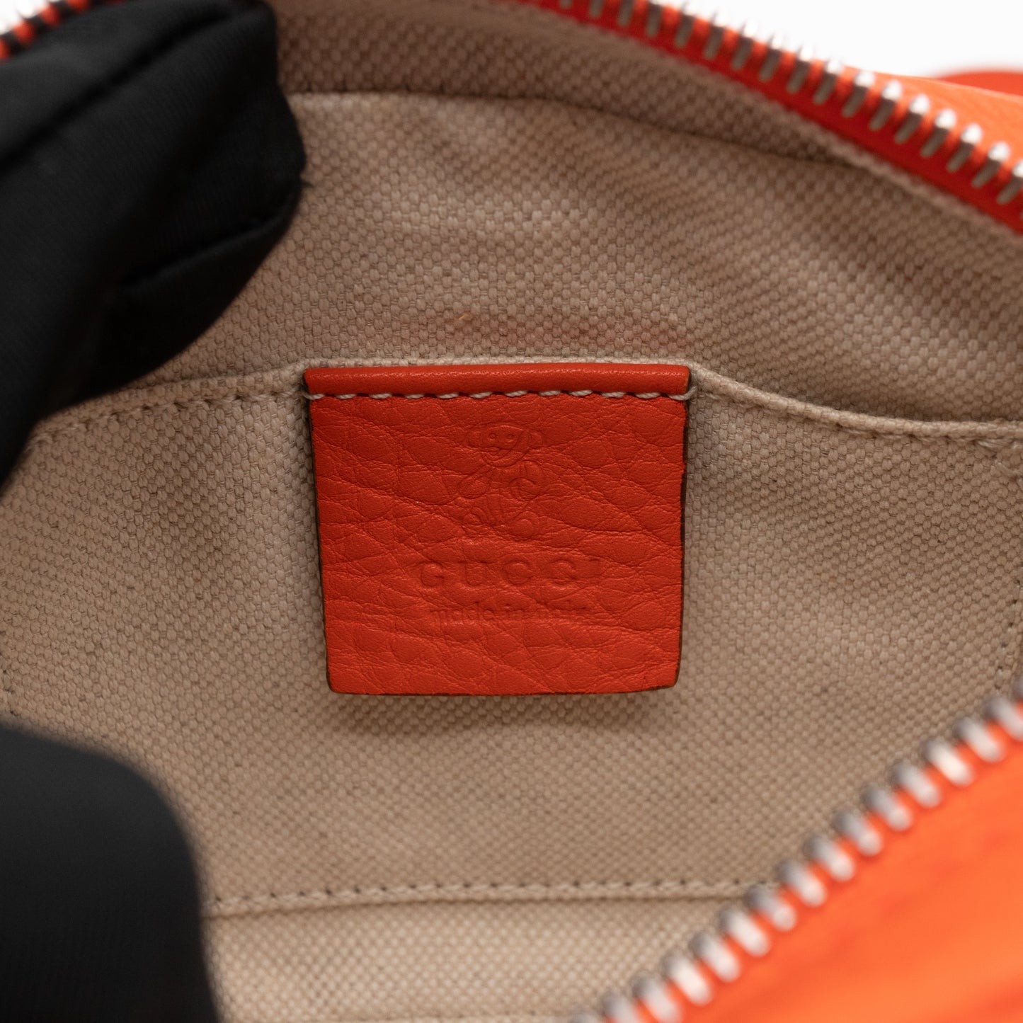 Kid's Disco Soho Mini Orange Leather