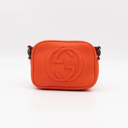 Kid's Disco Soho Mini Orange Leather