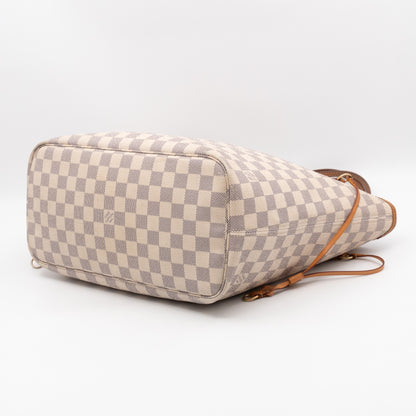 Neverfull MM with Pochette Damier Azur