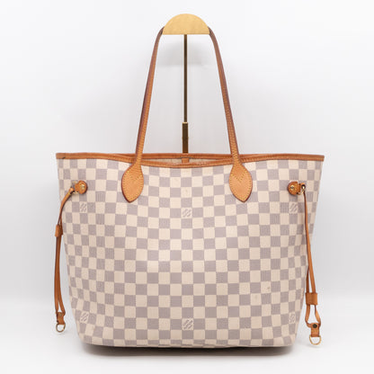 Neverfull MM with Pochette Damier Azur