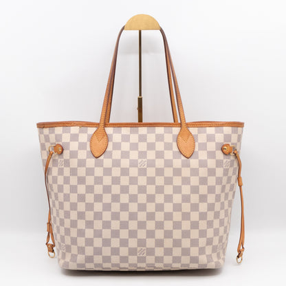 Neverfull MM with Pochette Damier Azur