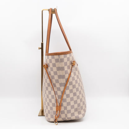 Neverfull MM with Pochette Damier Azur