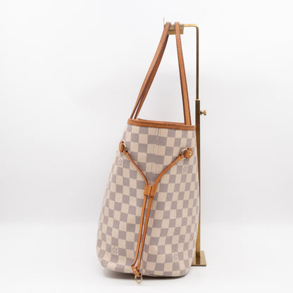 Neverfull MM with Pochette Damier Azur