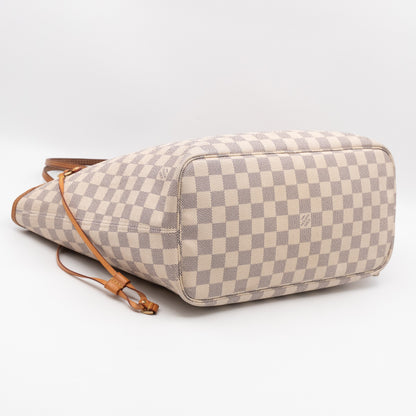 Neverfull MM with Pochette Damier Azur