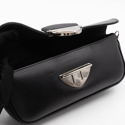 Pochette Montaigne Black Epi Leather