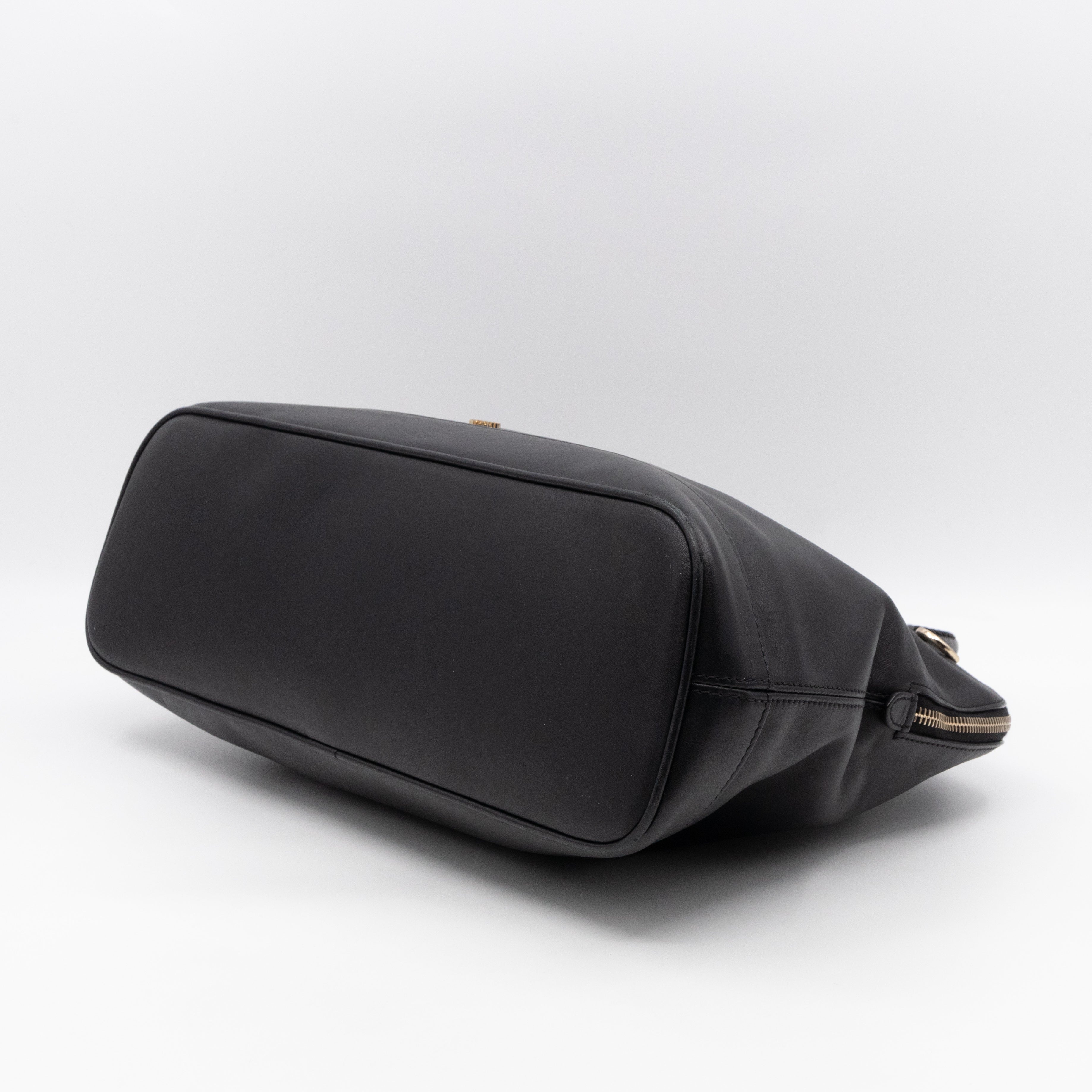 Pembridge Double Handle Black Leather