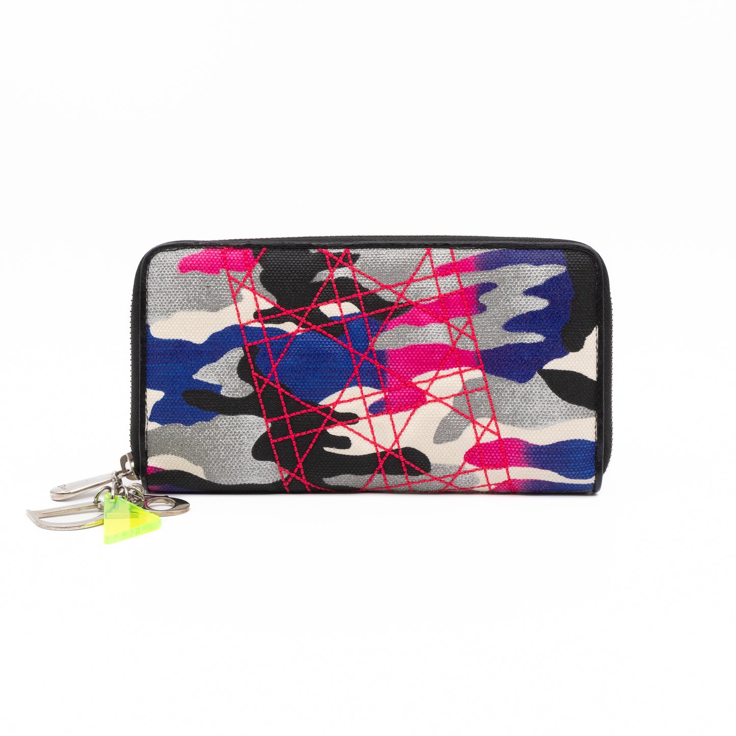 Continental Zip Around Wallet Abstract Camo