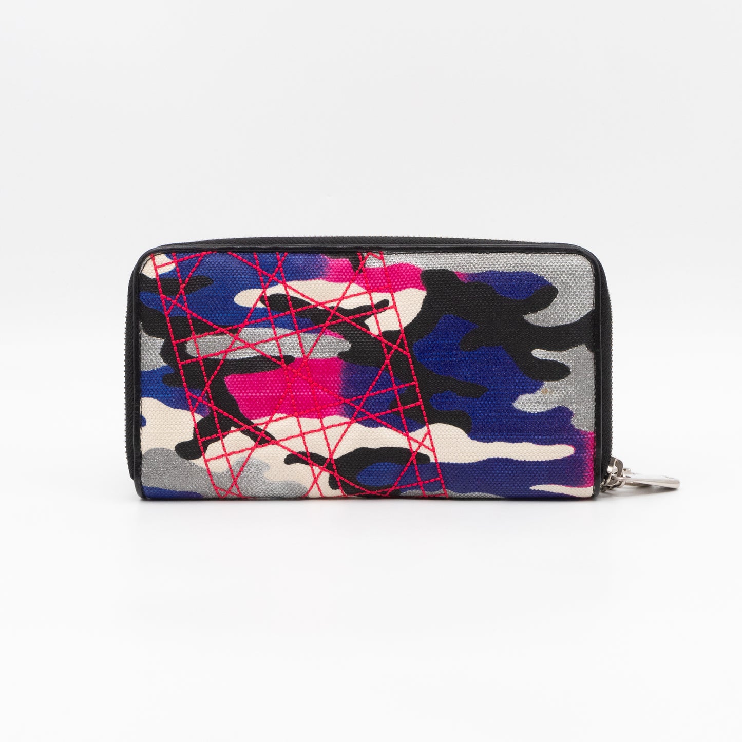 Continental Zip Around Wallet Abstract Camo