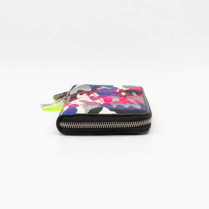 Continental Zip Around Wallet Abstract Camo