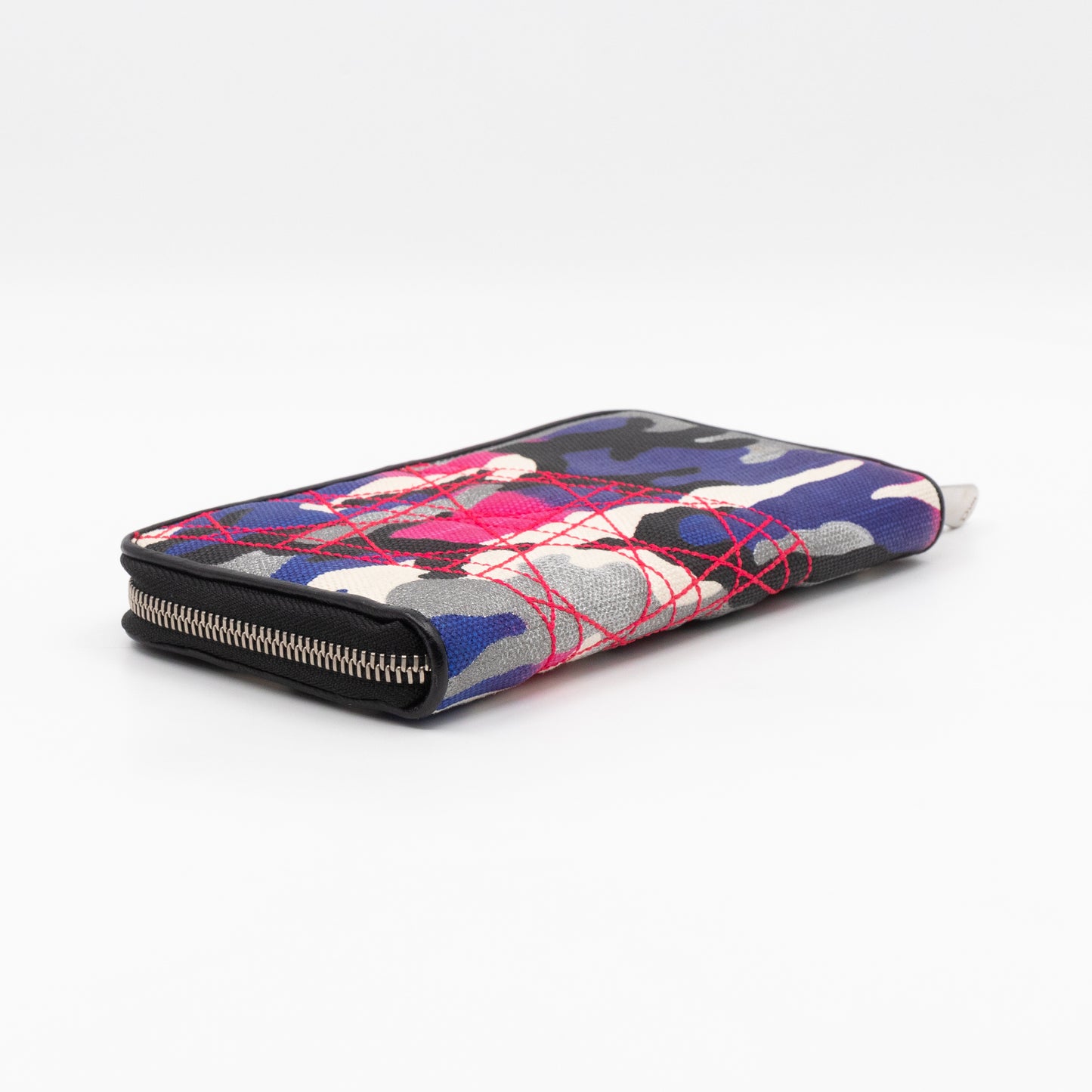 Continental Zip Around Wallet Abstract Camo