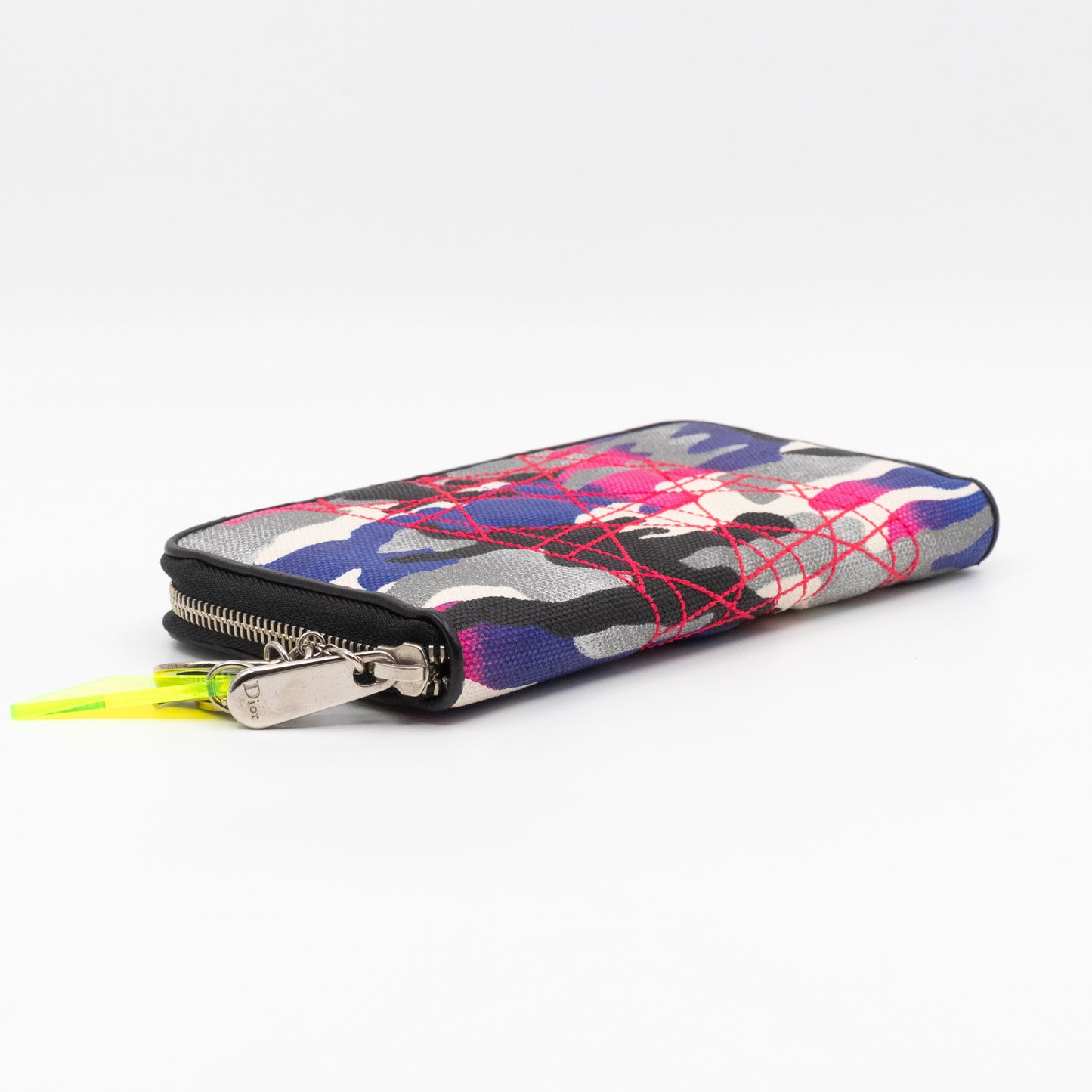 Continental Zip Around Wallet Abstract Camo