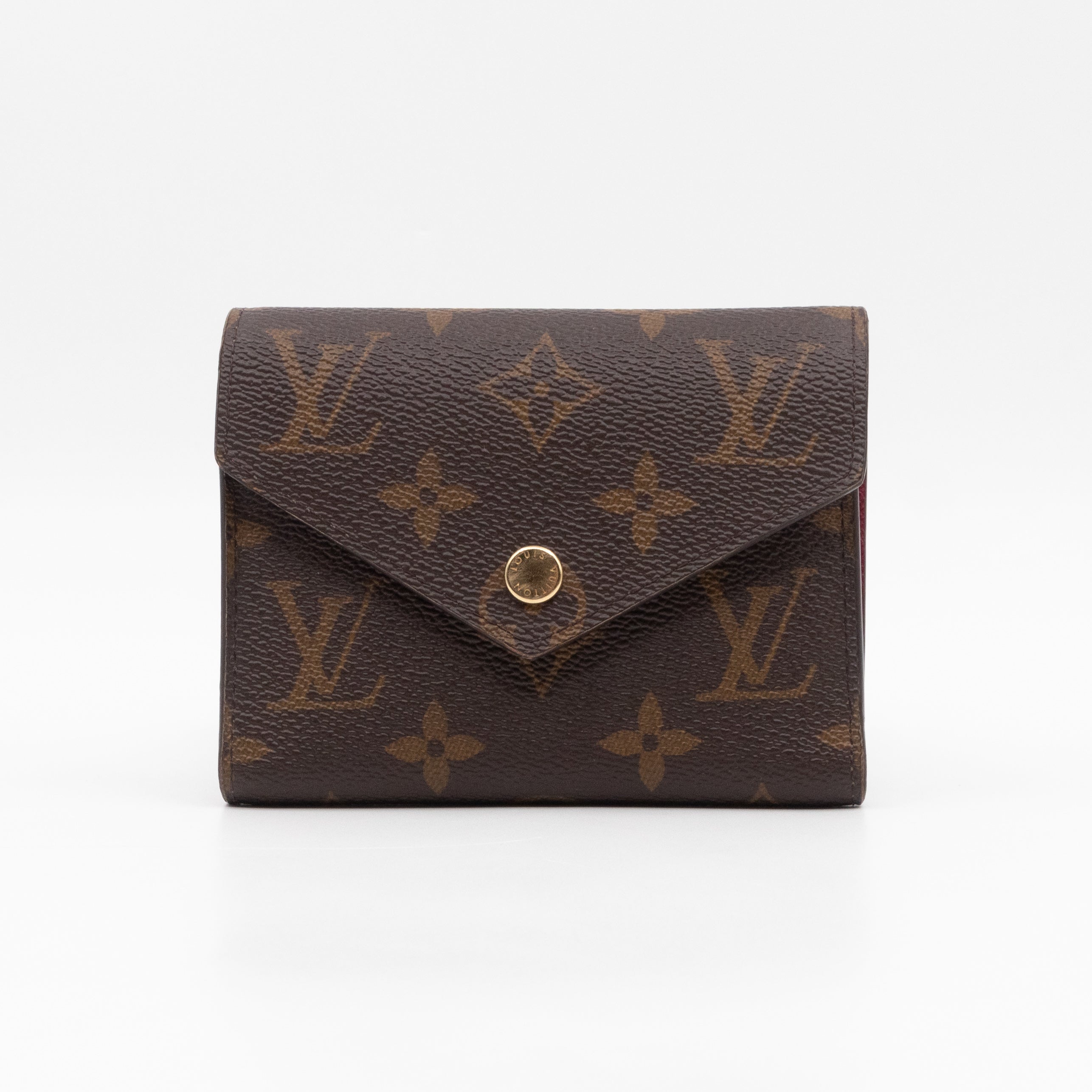 Victorine Wallet Monogram Fuchsia