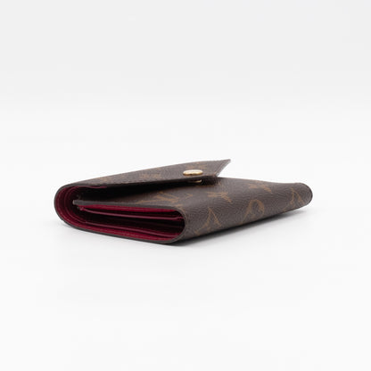 Victorine Wallet Monogram Fuchsia